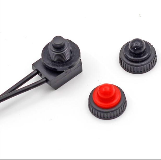 Waterproof push button switch for lightings
