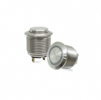 16mm low current metal push button switch