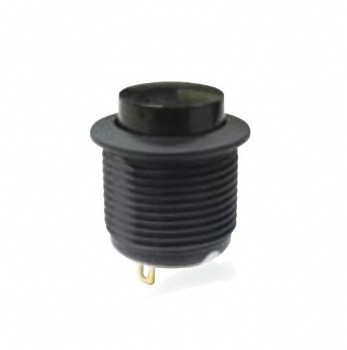 16mm black low current metal push button switch with high button