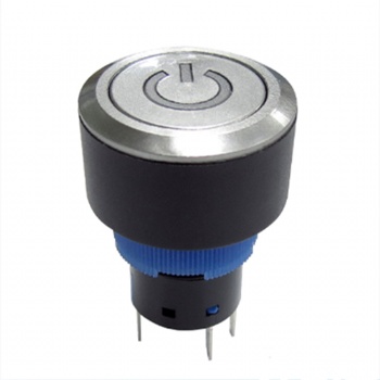 22mm illuminated metal push button switch