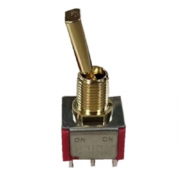 miniature gold plated ON-ON toggle switch