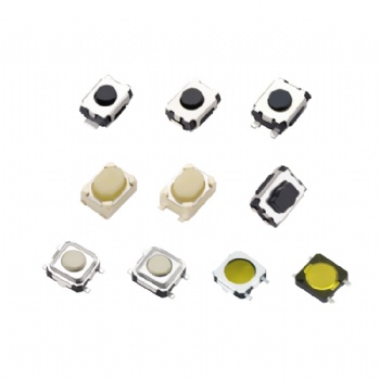 Straight button tact switches