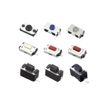 Straight button tact switches