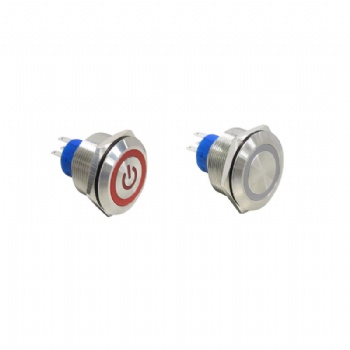 25mm metal push button switch with customized pattern