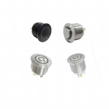 16mm momentary metal push button switch