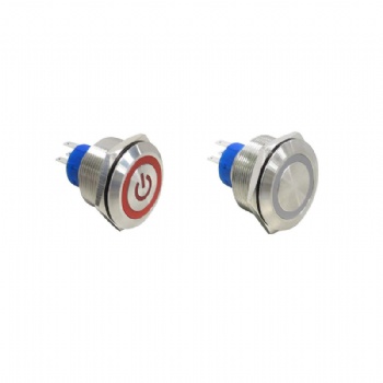 22mm metal push button switch with customized pattern