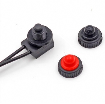 Waterproof push button switch for lightings