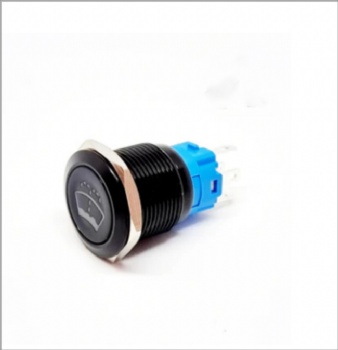 19mm windscreen wash switch blue momentary