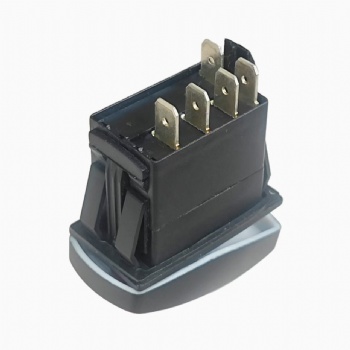 Createn OEM Electronic Parking Brake Locking Rocker Switch - Car Rocker Switch with 3-Position 5-Pin Modified Key, Anti-Touch Design for 24V Engineering Vehicles, Forklifts, Mining Trucks, Cranes, Bulldozers, & Agricultural Vehicles