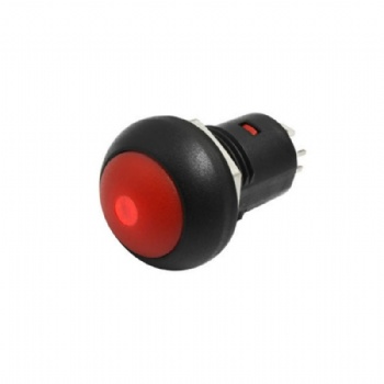 Createn 12mm Waterproof Plastic Self-Locking Round Power Button Switch | IP67 Industrial & Electronic Control