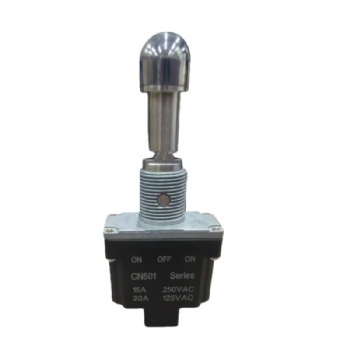 CN501 Series ON-OFF-ON Locking Toggle Switch, DPDT Heavy Duty Safety Switch