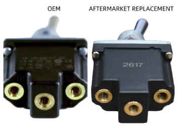 UpRight 012797-000 Toggle Switch Replacement | ON-(ON) SPDT | AWP Control Switch