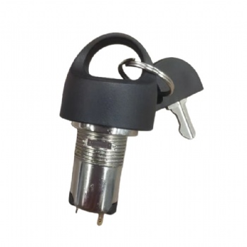 Panel Mount Key Operated Switch - SPST/DPST Latching Security Switch with 2 Keys