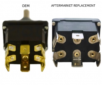 Haulotte 2901010190 Toggle Switch Replacement | (ON)-OFF-(ON) DPDT | AWP Control Switch