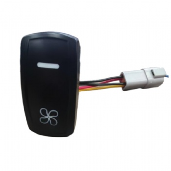 Heavy-Duty Sealed Rocker Switch Assembly with Integrated Wiring Harness