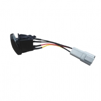 Heavy-Duty Sealed Rocker Switch Assembly with Integrated Wiring Harness